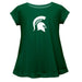 Michigan State Spartans Short Sleeve Youth Cotton Top Green