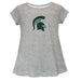 Michigan State Spartans Short Sleeve Youth Cotton Top Grey