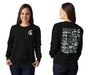 Michigan State Spartans Hand Sketched Artwork Black Crewneck Sweatshirt for Women - Vive La Fête - Online Apparel Store