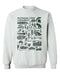 Michigan State Spartans Hand Sketched Vive La Fete Impressions White Cotton Crewneck Sweatshirt for Women