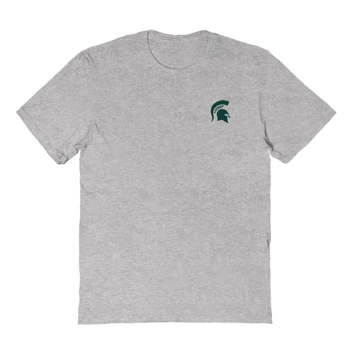 Michigan State Spartans Vive La Fete Impressions Artwork Grey Womens Cotton Tshirt