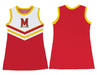 University of Maryland Terrapins Sleeveless Cheerleader A Line Dress White and Red - Vive La Fête - Online Apparel Store