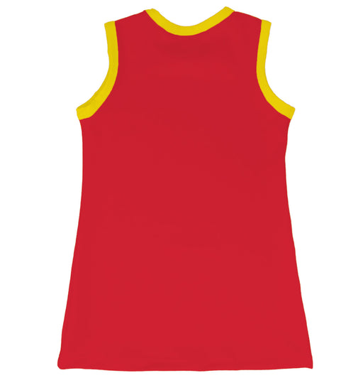 University of Maryland Terrapins Sleeveless Cheerleader A Line Dress Gold and Red - Vive La Fête - Online Apparel Store