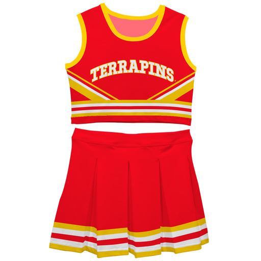 University of Maryland Terrapins Vive La Fete Game Day Red Sleeveless Chearleader Set