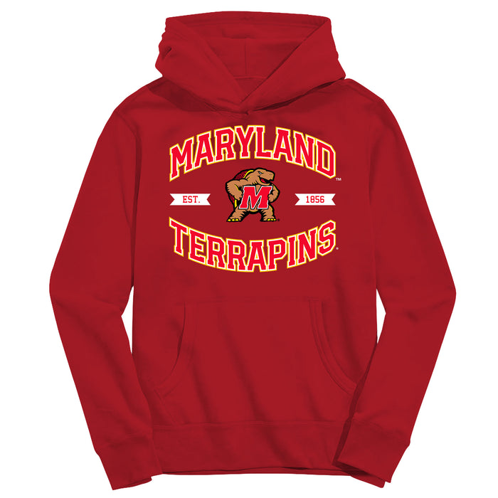 University of Maryland Terrapins Vive La Fete Red Cotton Youth Hoodie