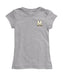 University of Maryland Terrapins Hand Sketched Vive La Fete Impressions Artwork Grey Girls Cotton Short Sleeve Tee