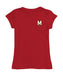 University of Maryland Terrapins Hand Sketched Vive La Fete Impressions Artwork Red Girls Cotton Short Sleeve Tee