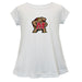 Maryland Terrapins Short Sleeve Youth Cotton Top White