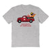 Maryland Terrapins Hand Sketched Vive La Fete Impressions Truck Kids Grey Cotton T-shirt