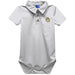Maryland Baltimore County Retrievers Embroidered White Solid Knit Boys Polo Bodysuit