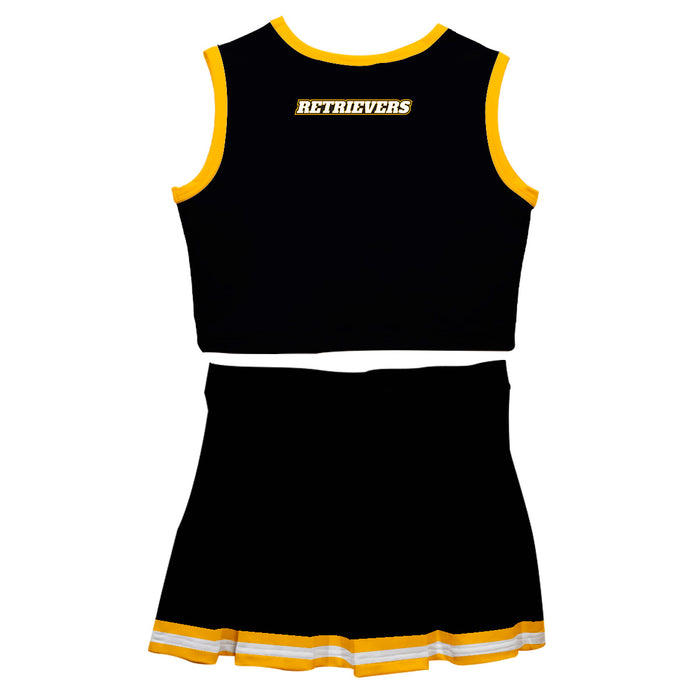 Maryland Baltimore County Retrievers Vive La Fete Game Day Black Sleeveless Chearleader Set - Vive La Fête - Online Apparel Store