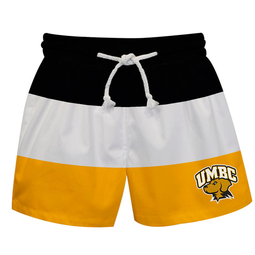 Maryland Baltimore County Retrievers Vive La Fete Black Stripes Swimtrunks V1