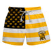 Maryland Baltimore County Retrievers Vive La Fete Game Day Black Flag Swimtrunks V1