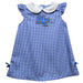 MTSU Blue Raiders Embroidered Royal Gingham A Line Dress