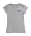 MTSU Blue Raiders Hand Sketched Vive La Fete Impressions Artwork Grey Girls Cotton Short Sleeve Tee
