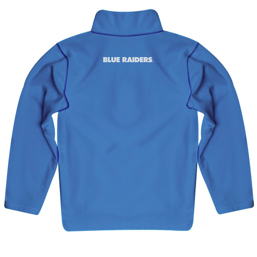 MTSU Blue Raiders Vive La Fete Logo and Mascot Name Womens Blue Quarter Zip Pullover - Vive La Fête - Online Apparel Store