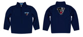 Maine Black Bears Vive La Fete Game Day Solid Dark Blue Quarter Zip Pullover Sleeves - Vive La Fête - Online Apparel Store