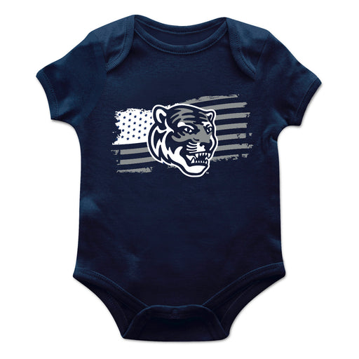 Memphis Tigers Vive La Fete Infant Game Day Navy Short Sleeve Bodysuit