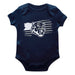 Memphis Tigers Vive La Fete Infant Game Day Navy Short Sleeve Bodysuit