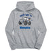 Memphis Tigers On My Way Monster Truck Heather Grey Cotton Youth Hoodie