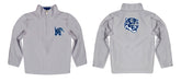 Memphis Tigers Vive La Fete Game Day Solid Gray Quarter Zip Pullover Sleeves - Vive La Fête - Online Apparel Store