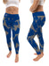Memphis Tigers Vive La Fete Paint Brush Logo on Waist Women Blue Yoga Leggings - Vive La Fête - Online Apparel Store