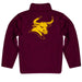 Colorado Mesa University Mavericks CMU Vive La Fete Game Day Solid Maroon Quarter Zip Pullover Sleeves - Vive La Fête - Online Apparel Store