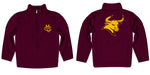 Colorado Mesa University Mavericks CMU Vive La Fete Game Day Solid Maroon Quarter Zip Pullover Sleeves - Vive La Fête - Online Apparel Store