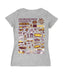 Colorado Mesa Mavericks Hand Sketched Vive La Fete Impressions Artwork Maroon Women Cotton Short Sleeve V-Neck Tshirt - Vive La Fête - Online Apparel Store