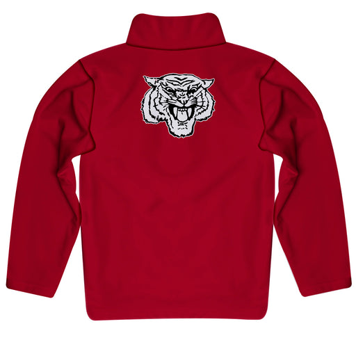 Morehouse College Maroon Tigers Vive La Fete Game Day Solid Maroon Quarter Zip Pullover Sleeves - Vive La Fête - Online Apparel Store
