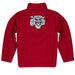 Morehouse College Maroon Tigers Vive La Fete Game Day Solid Maroon Quarter Zip Pullover Sleeves - Vive La Fête - Online Apparel Store