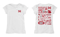 Morehouse College Maroon Tigers Hand Sketched Vive La Fete Impressions Artwork White Girls Cotton Short Sleeve Tee - Vive La Fête - Online Apparel Store
