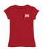 Morehouse College Maroon Tigers Hand Sketched Vive La Fete Impressions Artwork Red Girls Cotton Short Sleeve Tee