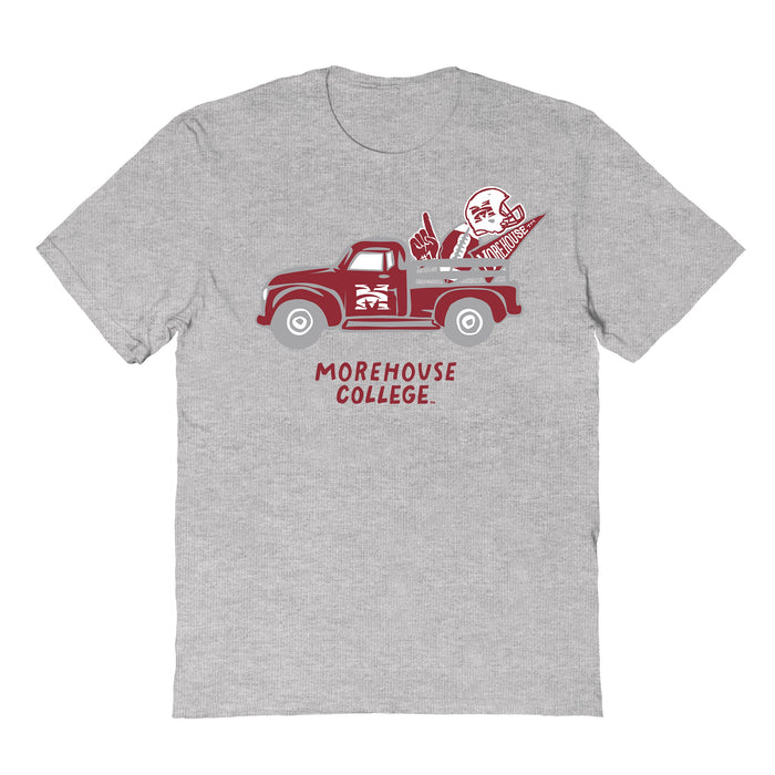 Morehouse Maroon Tigers Hand Sketched Vive La Fete Impressions Truck Kids Grey Cotton T-shirt