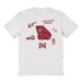 Morehouse Maroon Tigers Hand Sketched Vive La Fete Impressions Icones Kids White T-shirt