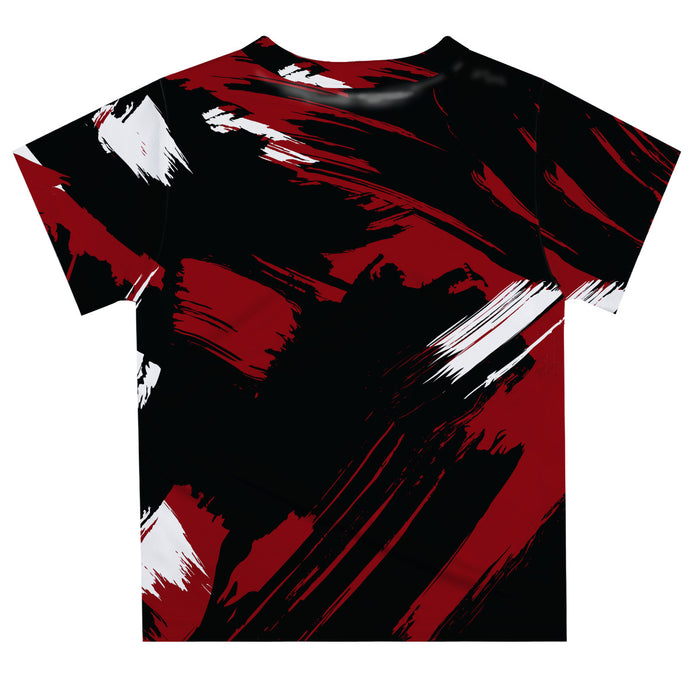 MIT Engineers Vive La Fete Boys Game Day Black Short Sleeve Tee Paint Brush