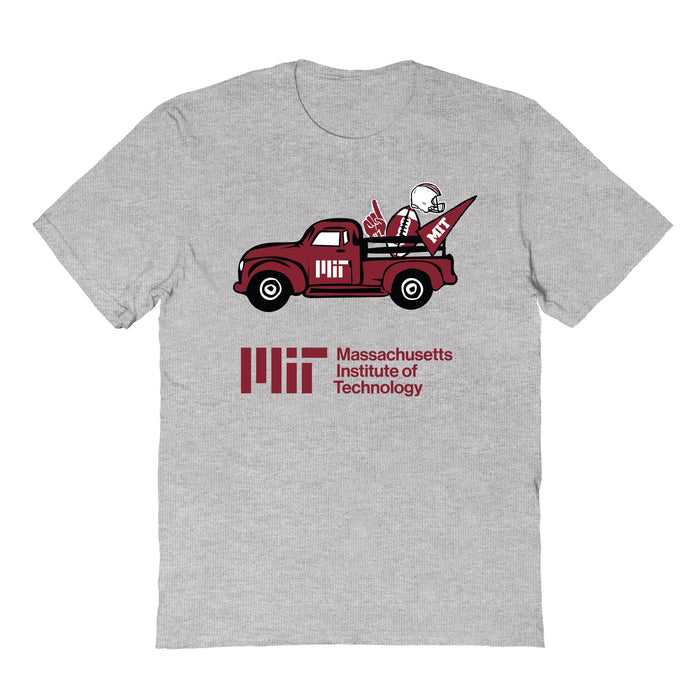 MIT Engineers Hand Sketched Vive La Fete Impressions Truck Kids Grey Cotton T-shirt
