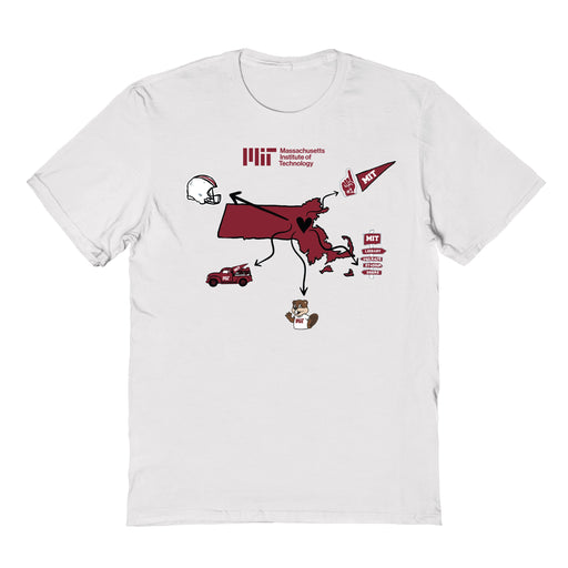 MIT Engineers Hand Sketched Vive La Fete Impressions Icones Kids White T-shirt