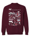 Massachusetts Institute of Technology  Vive La Fete Impressions Maroon Cotton Crewneck Sweatshirt for Women