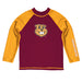 Minnesota Golden Gophers Vive La Fete Logo Maroon Long Sleeve Raglan Rashguard