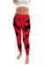 Miami Ohio RedHawks Vive La Fete Paint Brush Logo on Waist Women Red Yoga Leggings