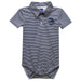 Monmouth Hawks Embroidered Navy Stripe Knit Boys Polo Bodysuit