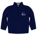 Monmouth Hawks Vive La Fete Logo and Mascot Name Womens Blue Quarter Zip Pullover
