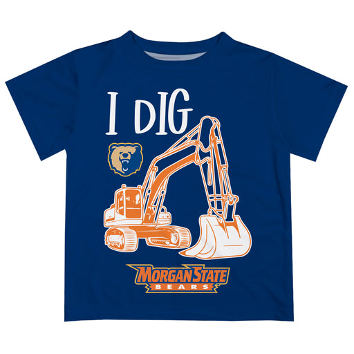 Morgan State Bears Vive La Fete Excavator Boys Game Day Blue Short Sleeve Tee