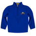 Morehead State Eagles Vive La Fete Game Day Solid Blue Quarter Zip Pullover Sleeves