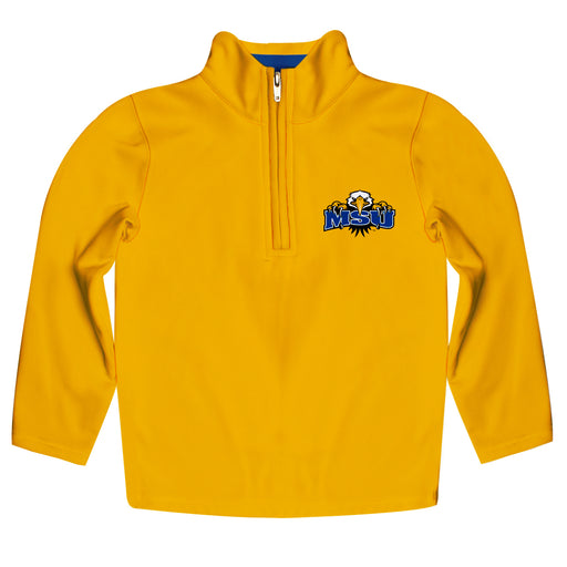 Morehead State Eagles Vive La Fete Game Day Solid Gold Quarter Zip Pullover Sleeves