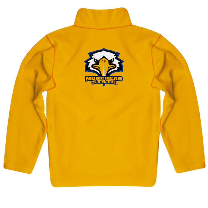 Morehead State Eagles Vive La Fete Game Day Solid Gold Quarter Zip Pullover Sleeves - Vive La Fête - Online Apparel Store