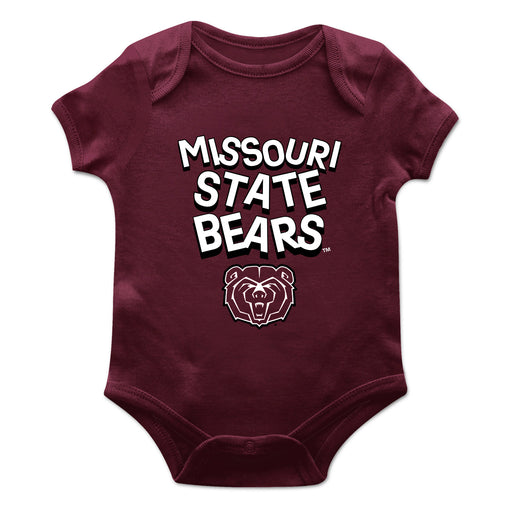 Missouri State Bears Vive La Fete Infant Game Day Maroon Short Sleeve Bodysuit