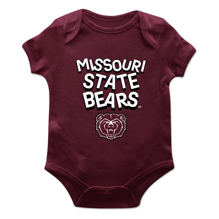 Missouri State Bears Vive La Fete Infant Game Day Maroon Short Sleeve Bodysuit