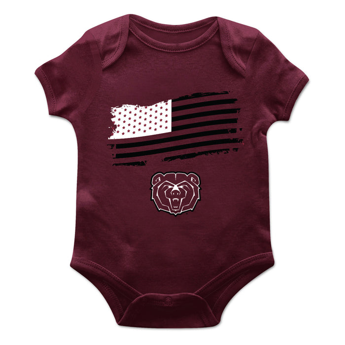 Missouri State Bears Vive La Fete Infant Game Day Maroon Short Sleeve Bodysuit